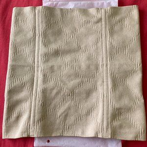 beige colored, ribbed, waist trainer, size S